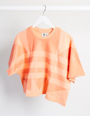 orange adidas dress