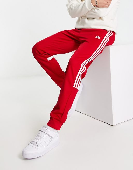 Red adidas shop jogger pants