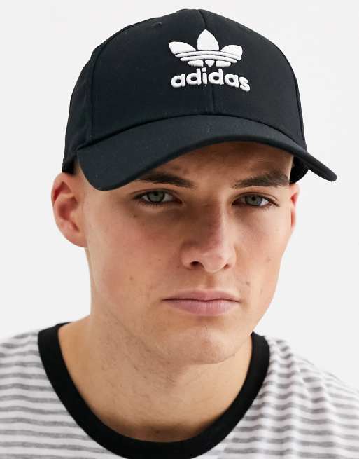 adidas Originals – adicolor – Czarna czapka z daszkiem i logo Trefoil