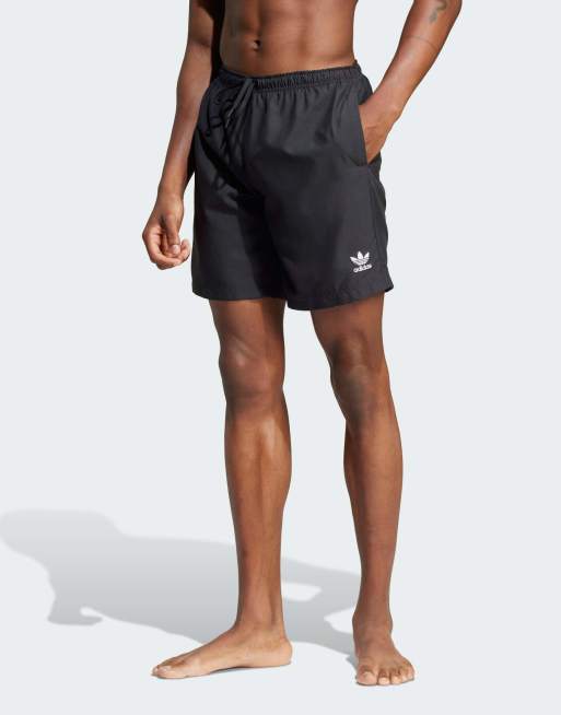 adidas Originals – Adicolor – Czarne szorty kąpielowe o długości 20 cm