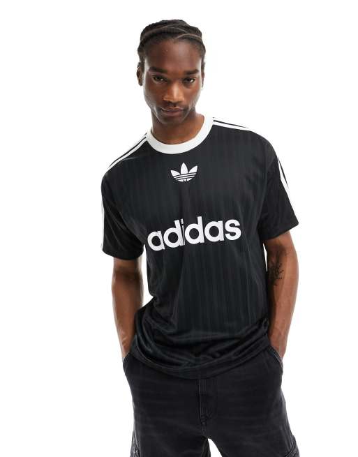 adidas Originals – Adicolor – Czarny T-shirt piłkarski