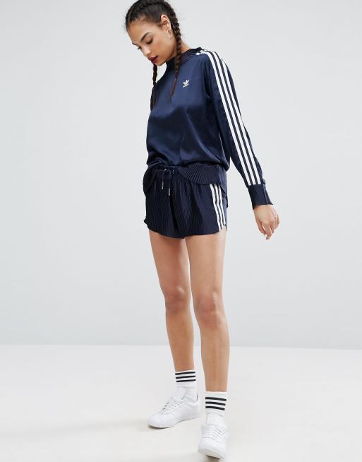 Adidas pleated sweatshirt top