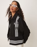 [adidas Originals] adidas Originals Adicolor denim jacket in black L BLACK