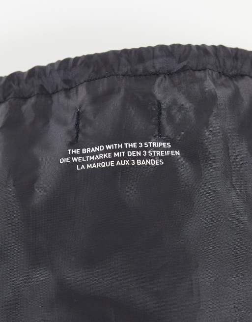 adidas Originals adicolor drawstring backpack in black, 2 of 4