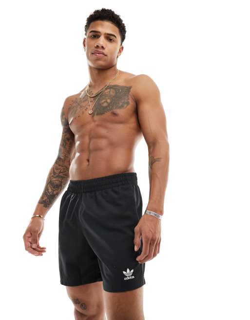 adidas Originals – Adicolor Essentials – Badeshorts in Schwarz ASOS