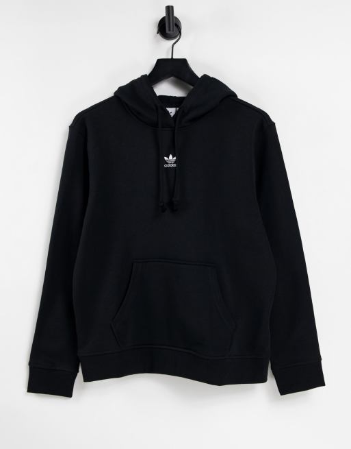 adidas Originals – adicolor – Essentials – Czarna polarowa bluza z kapturem