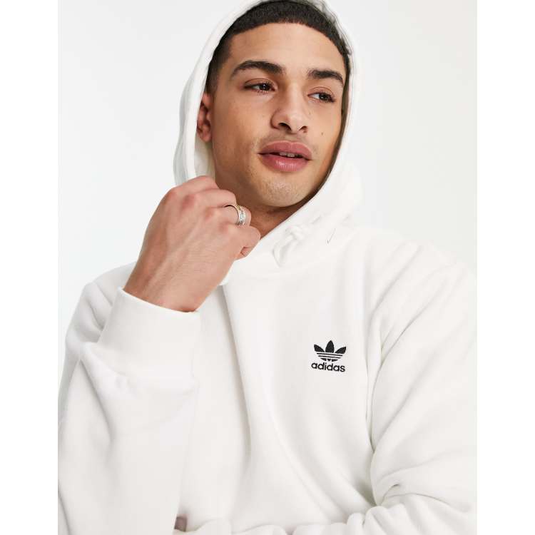 adidas Originals adicolor essentials trefoil hoodie in white | ASOS | Sweatshirts