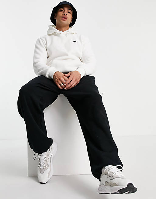 adidas Originals adicolor essentials trefoil hoodie in white | ASOS