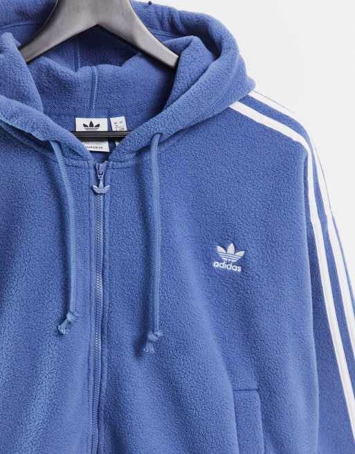 adidas Originals adicolor Felpa con cappuccio blu con tre
