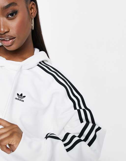Felpa adidas corta bianca clearance