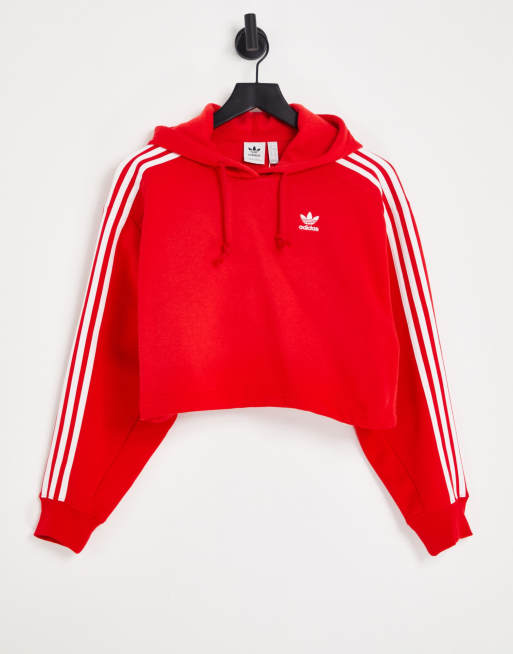 Felpa rossa adidas donna discount