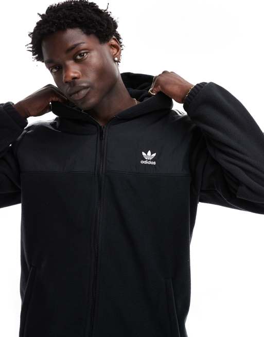 Felpa adidas nera strisce bianche 2025