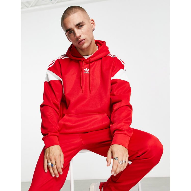Felpa adidas rossa e blu hot sale