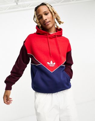 adidas Originals Adicolor hoodie in red  - ASOS Price Checker