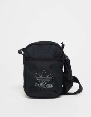 adidas Originals Adicolor festival bag in black