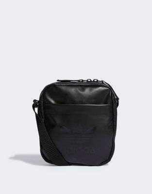 adidas Originals Adicolor festival crossbody bag in black