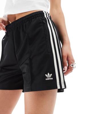 Adidas Originals Adicolor Firebird Shorts In Black | ModeSens