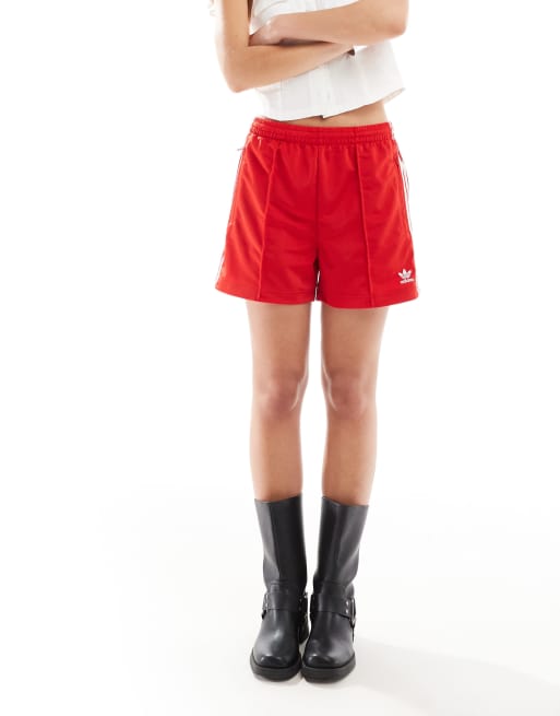 adidas Originals Adicolor Firebird shorts in red