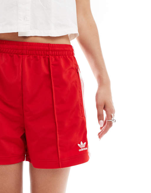adidas Originals Adicolor Firebird shorts in red