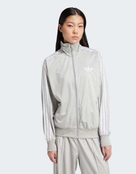 adidas Originals - Adicolor Firebird - Top della tuta classico ampio grigio - view 1