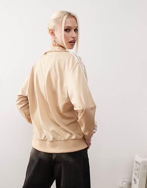 adidas Originals adicolor firebird track jacket in beige | ASOS adidas Originals adicolor firebird track jacket in beige | ASOS