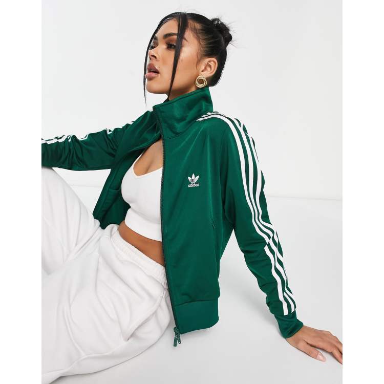 adidas Originals Adicolor firebird track jacket in dark green