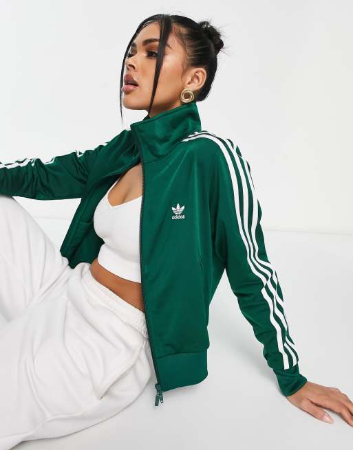 adidas adicolor firebird track jacket green | ASOS