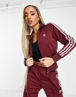 Adidas maroon best sale track top