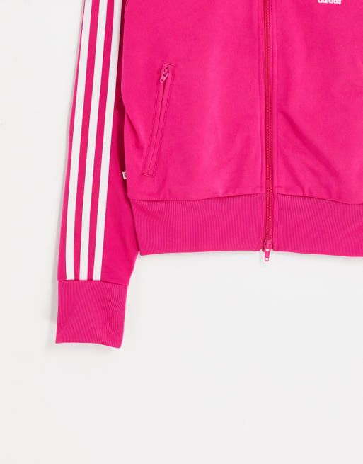 adidas Originals adicolor firebird track top in pink | ASOS