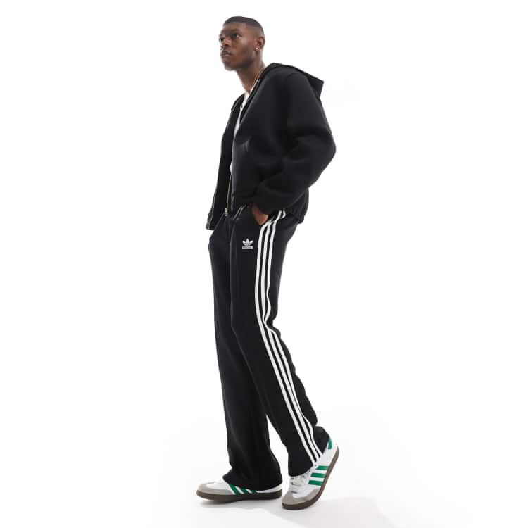 Adidas flared tracksuit bottoms new arrivals