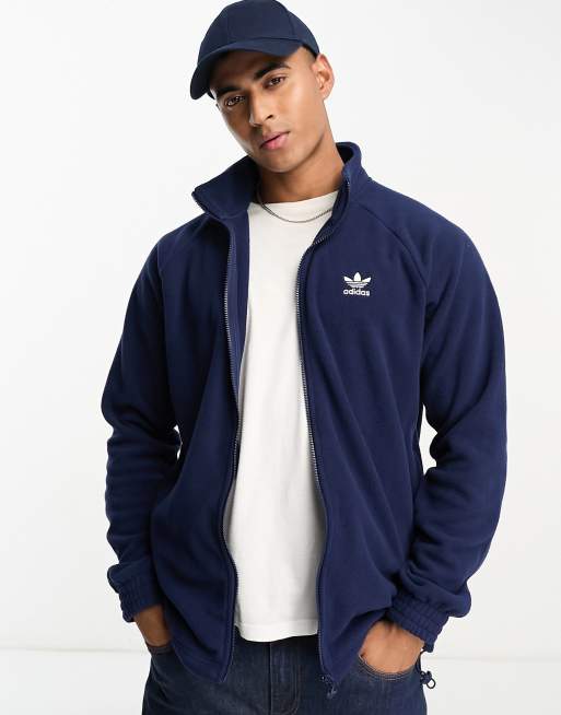 adidas Originals – Adicolor – Fleecejacke in Marineblau ASOS