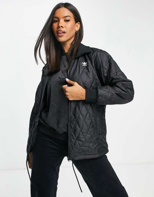 adidas Originals - adicolor - Gewatteerd jack in zwart