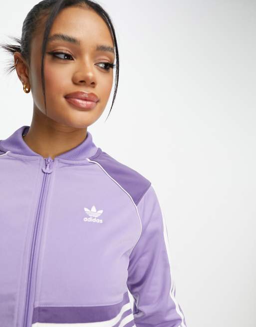 Giacca adidas lilla best sale