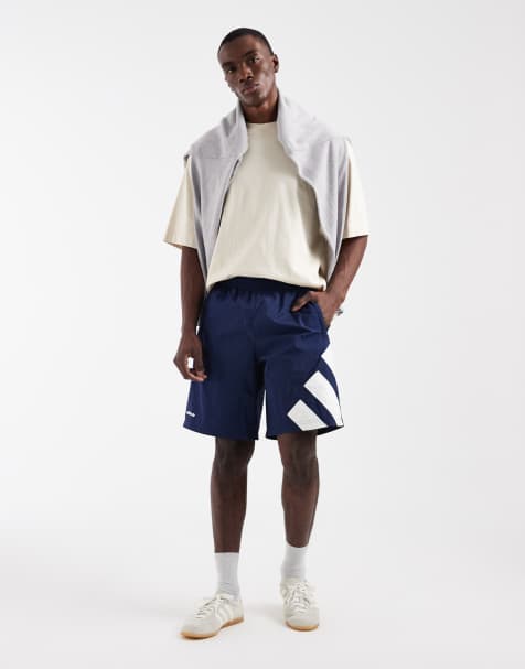 adidas Originals Adicolor GRFX shorts in navy - view 1