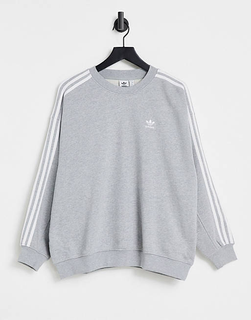 adidas Originals - adicolor - Grijs sweatshirt met 3-Stripes