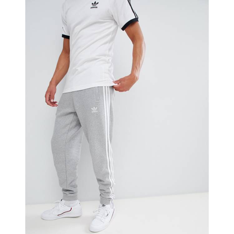 Adidas grijze outlet joggingbroek