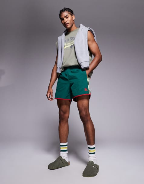 adidas Originals – Adicolor – Gröna löparshorts - view 1