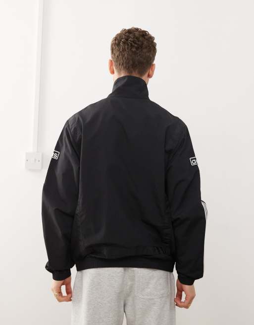 adidas Originals Adicolor Harrington Jacke aus Webstoff in Marineblau
