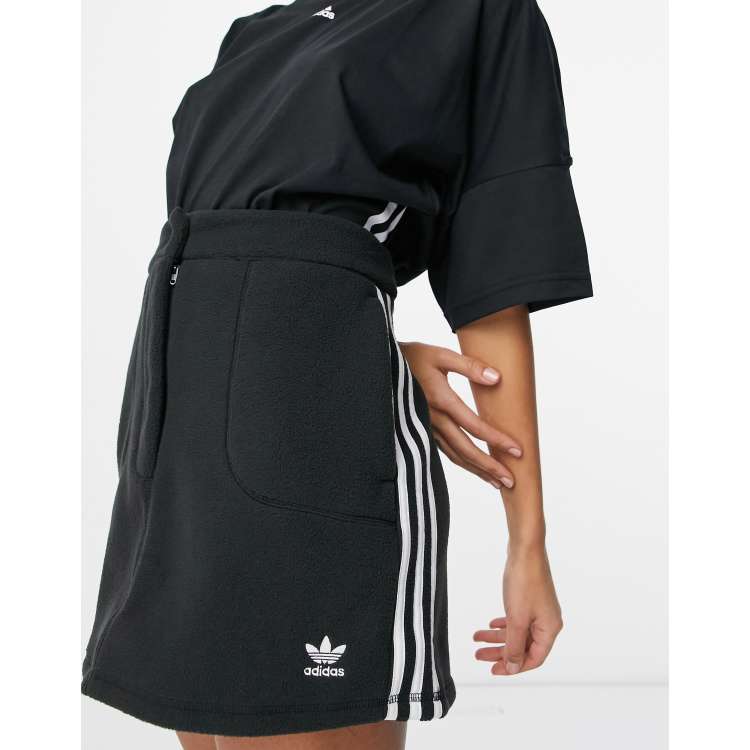 Adidas three stripes velour mini skirt outlet