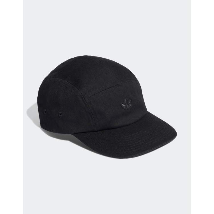 adidas Originals adicolor Hochwertige 5 Panel Kappe in Schwarz ASOS