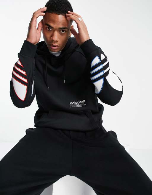 Adidas hoodie logo on sleeves outlet