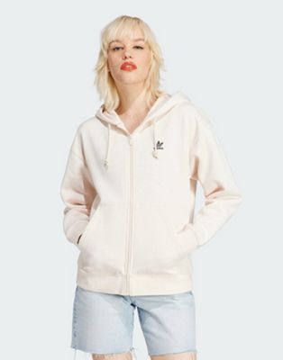 adidas Originals Adicolor hoodie in off white