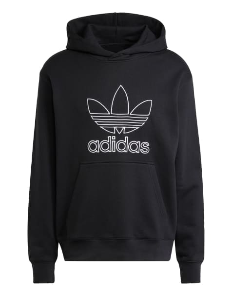 adidas Originals - Adicolor - Hoodie met trefoil in zwart - view 1