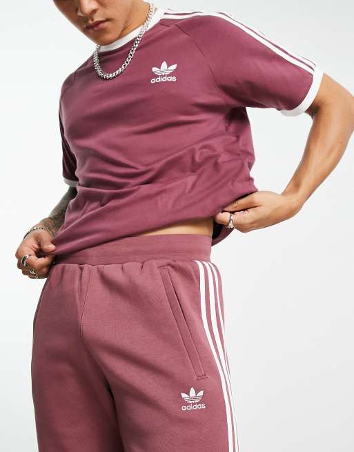 adidas Originals adicolor Jogginghose in dezentem Purpurrot