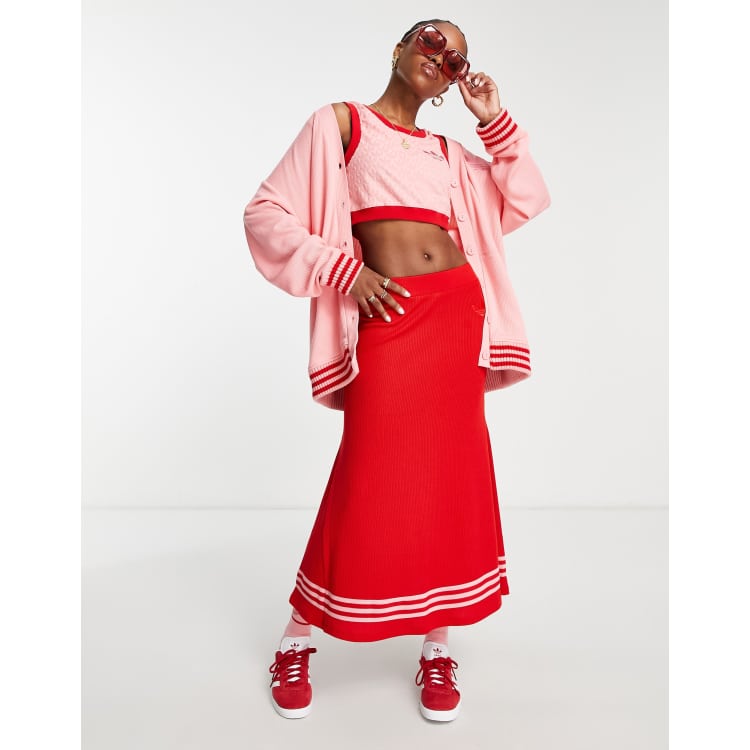 Jupe adidas rouge hot sale