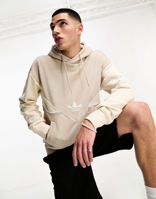 adidas Originals Adicolor hoodie in beige  - ASOS Price Checker
