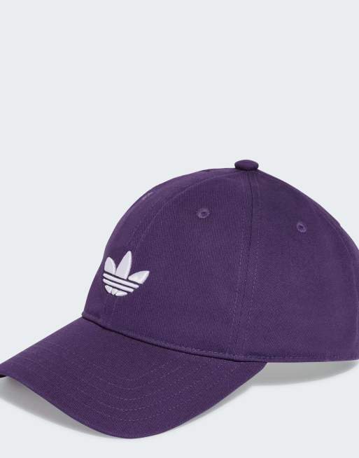 adidas Originals - Adicolor - Klassieke baseballpet met trefoil logo in pruimkleur