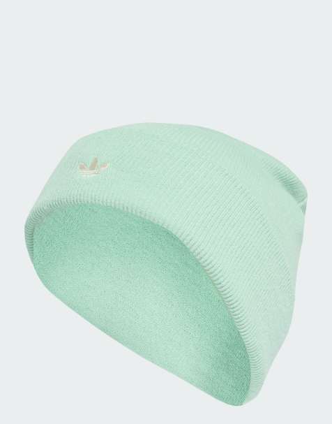 adidas Originals – Adicolor – Klassische Strickmütze in klarem Minzgrün - view 1