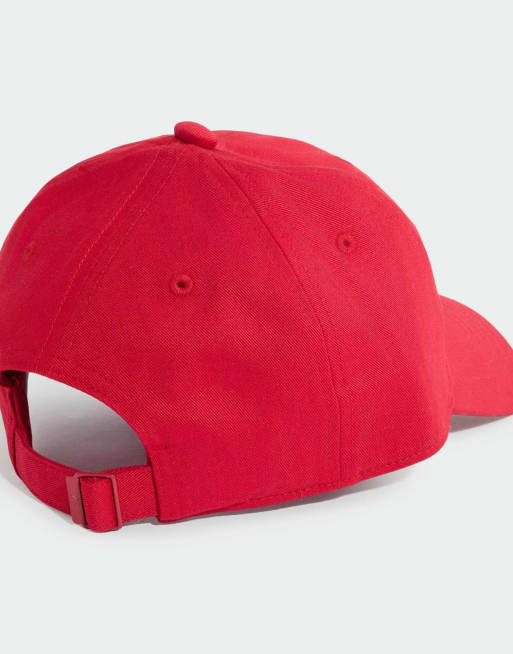 adidas Originals Adicolor klassische Trefoil-Baseballcap in Team Victory Red, 2 von 3