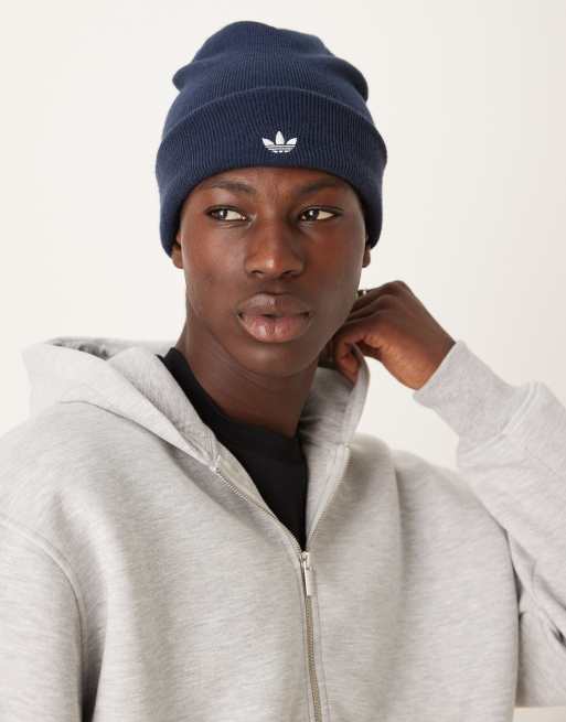 adidas Originals – Adicolor – Klassisches Beanie in Night Indigo